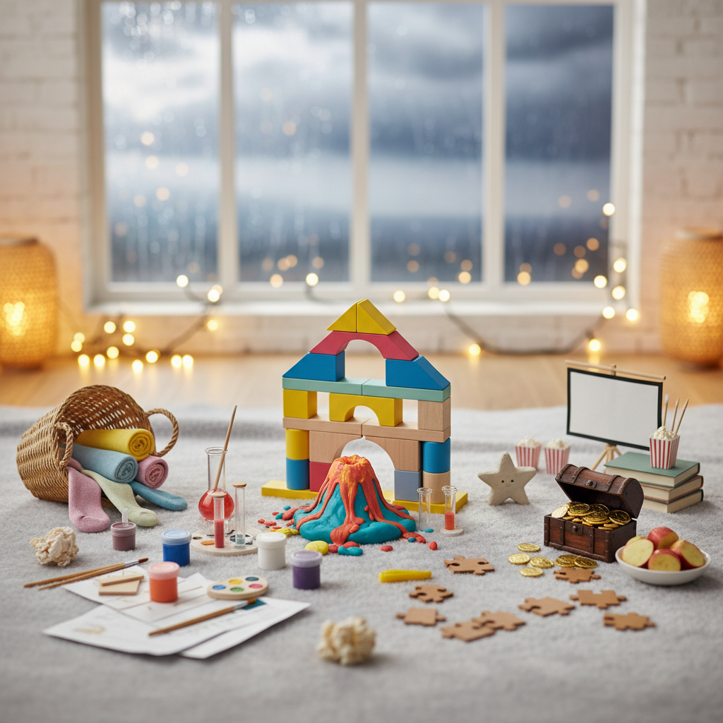 Ką veikti su vaikais, kai lyja? Idėjos smagiam savaitgaliui