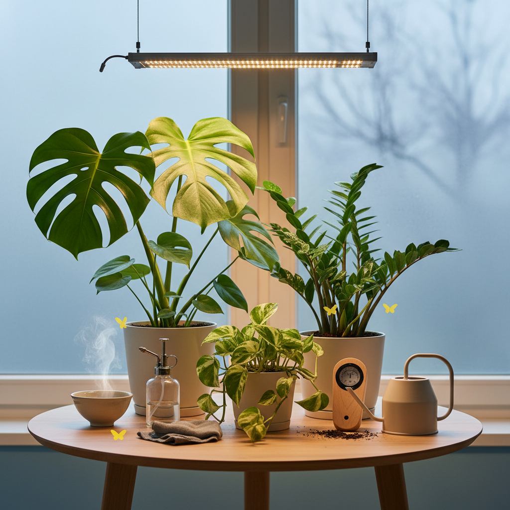 Kambarinių augalų priežiūra žiemą: ką būtina žinoti?