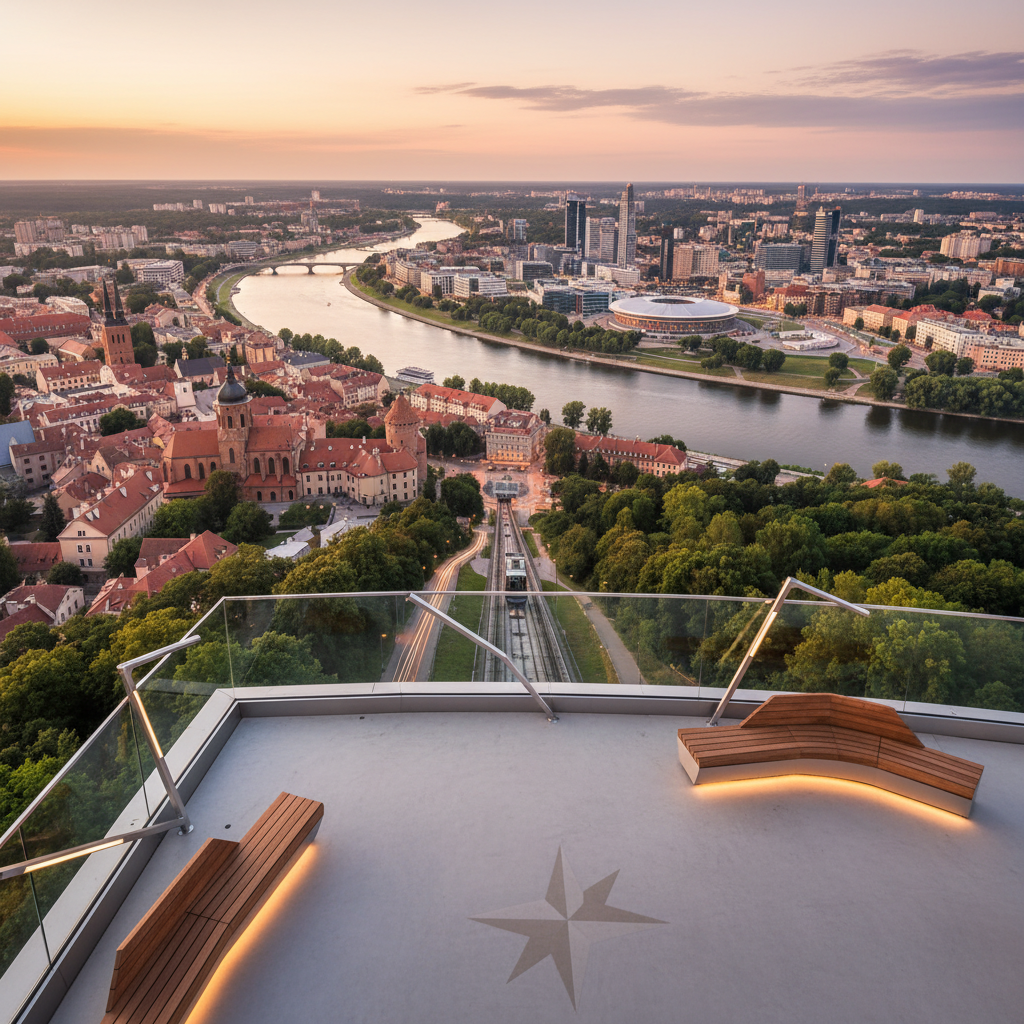 Kauno apžvalgos aikštelė tapo hitu: vaizdai gniaužia kvapą